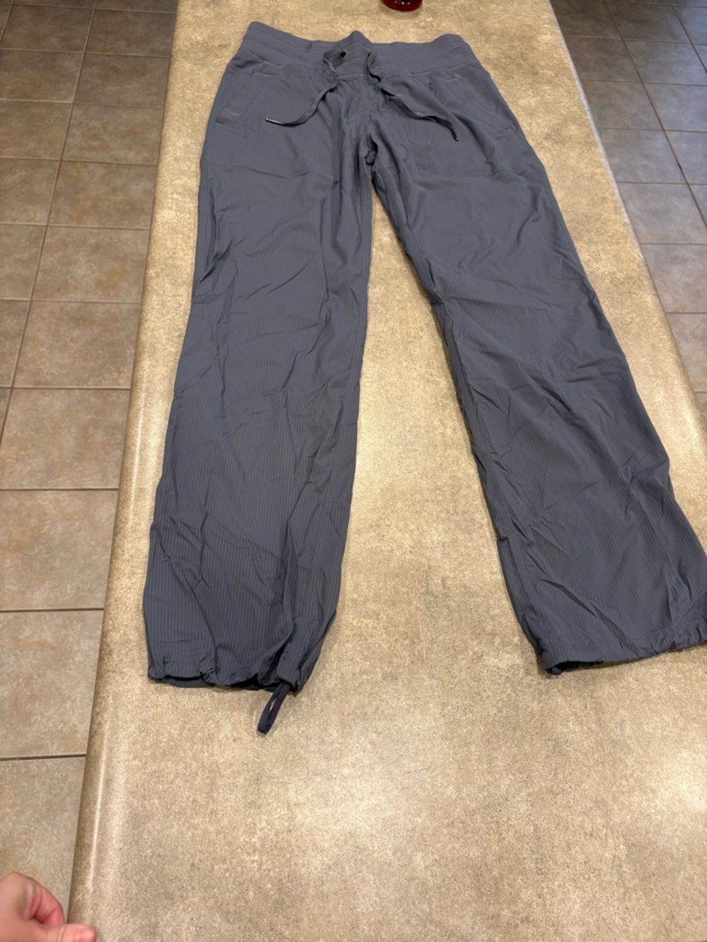 lululemon athletica Straight-Leg Drawstring Pants in Charcoal Gray